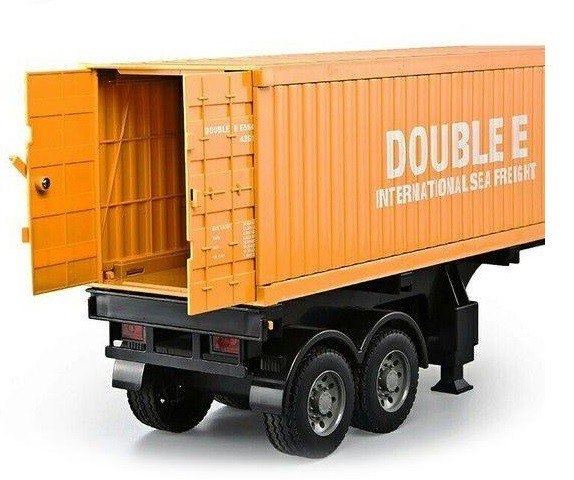 Ciężarówka kontenerowa Mercedes-Benz 1:20 2.4GHz (dźwięki i światła, otwierane drzwi, odpinana naczepa)