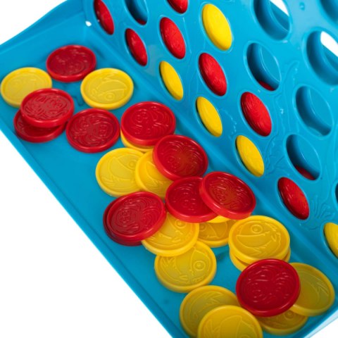 Gra logiczna planszowa szczęśliwa czwórka cztery w rzędzie 25x19x20 cm