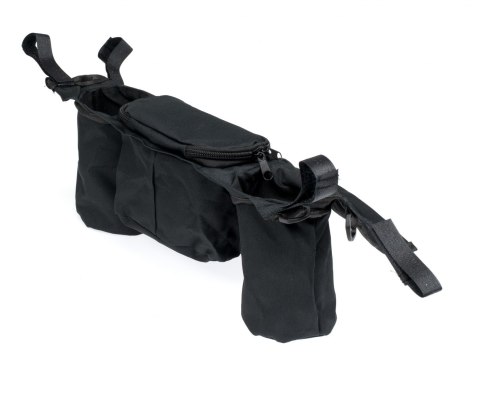 Organizer torba saszetka do wózka uchwyt na napoje butelkę granatowy